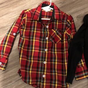 Remington Plaid Button Down and 3/4 Zip Cardigan